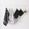 DII® Black & White Windowpane Terry Dishcloths, 6ct.
